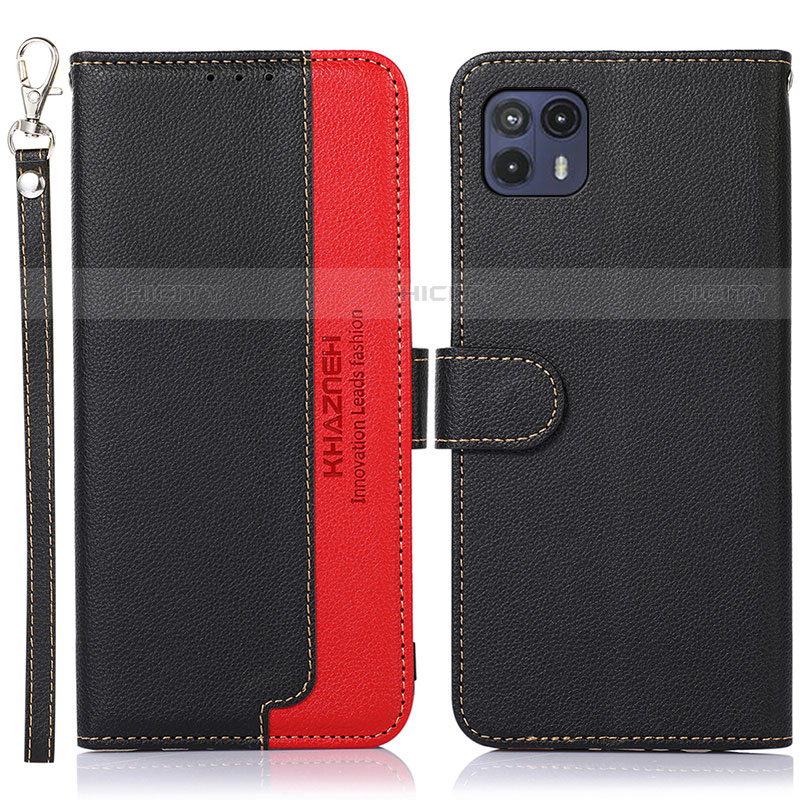 Funda de Cuero Cartera con Soporte Carcasa A09D para Motorola Moto G50 5G Negro