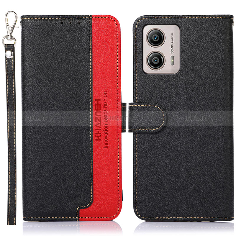 Funda de Cuero Cartera con Soporte Carcasa A09D para Motorola Moto G53y 5G