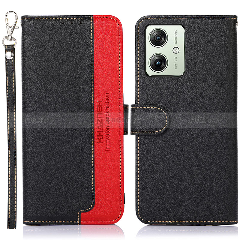 Funda de Cuero Cartera con Soporte Carcasa A09D para Motorola Moto G54 5G