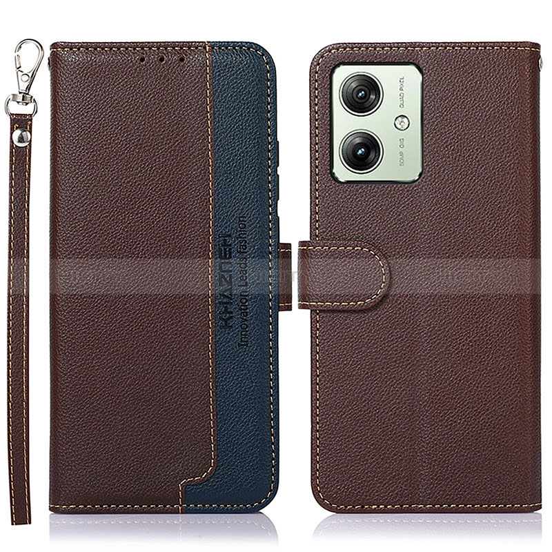 Funda de Cuero Cartera con Soporte Carcasa A09D para Motorola Moto G54 5G