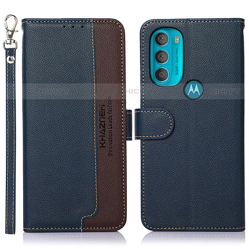 Funda de Cuero Cartera con Soporte Carcasa A09D para Motorola Moto G71 5G