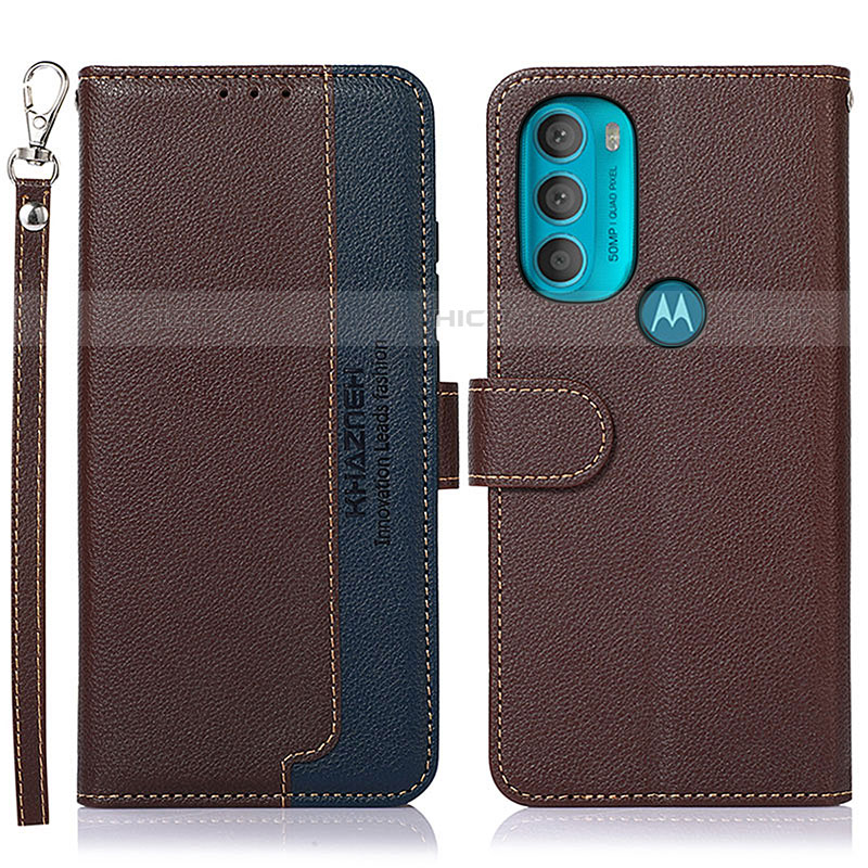 Funda de Cuero Cartera con Soporte Carcasa A09D para Motorola Moto G71 5G