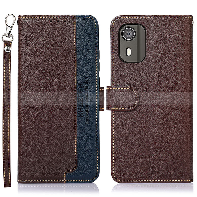 Funda de Cuero Cartera con Soporte Carcasa A09D para Nokia C02