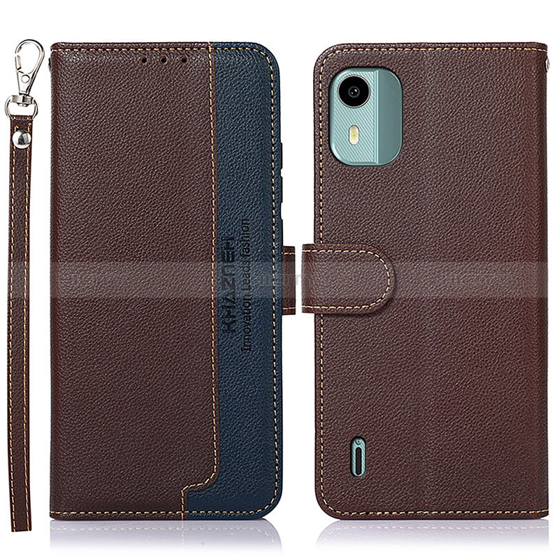 Funda de Cuero Cartera con Soporte Carcasa A09D para Nokia C12 Pro