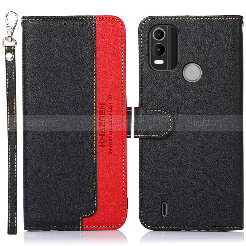 Funda de Cuero Cartera con Soporte Carcasa A09D para Nokia C21 Plus Negro