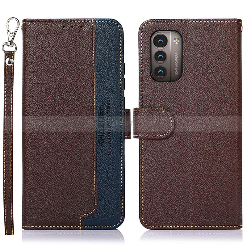 Funda de Cuero Cartera con Soporte Carcasa A09D para Nokia G11 Marron