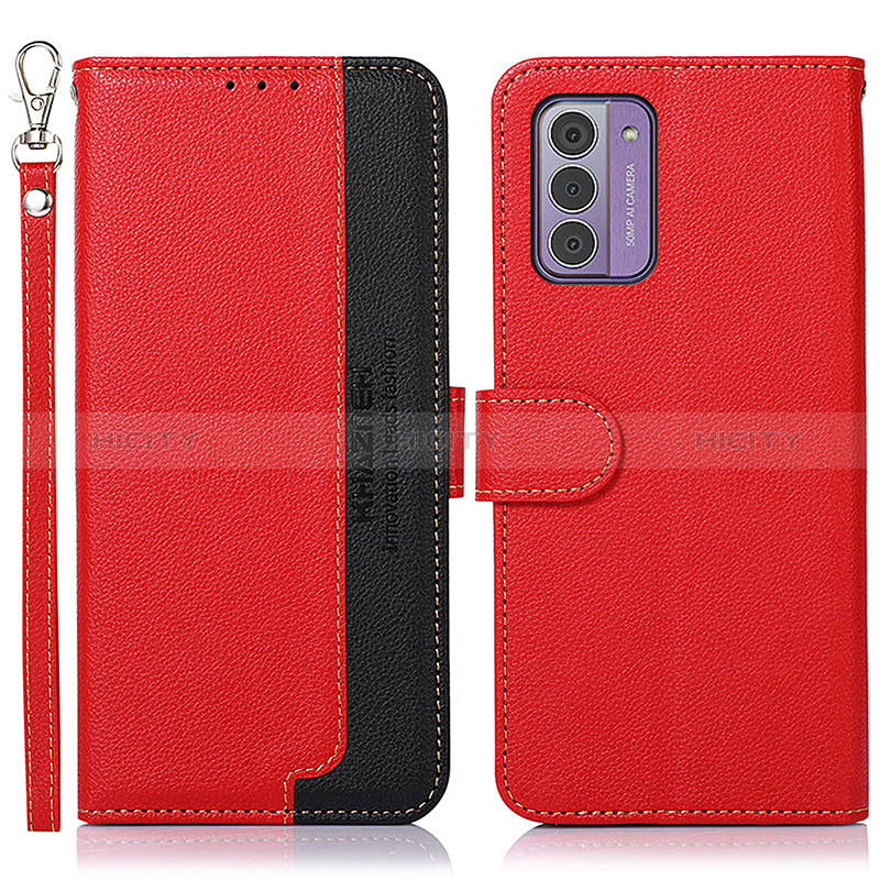 Funda de Cuero Cartera con Soporte Carcasa A09D para Nokia G42 5G Rojo