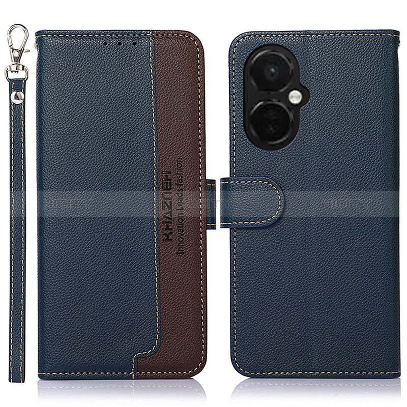 Funda de Cuero Cartera con Soporte Carcasa A09D para OnePlus Nord N30 5G Azul