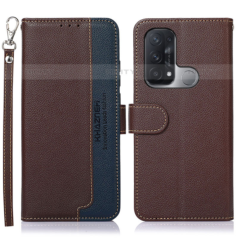 Funda de Cuero Cartera con Soporte Carcasa A09D para Oppo Reno5 A