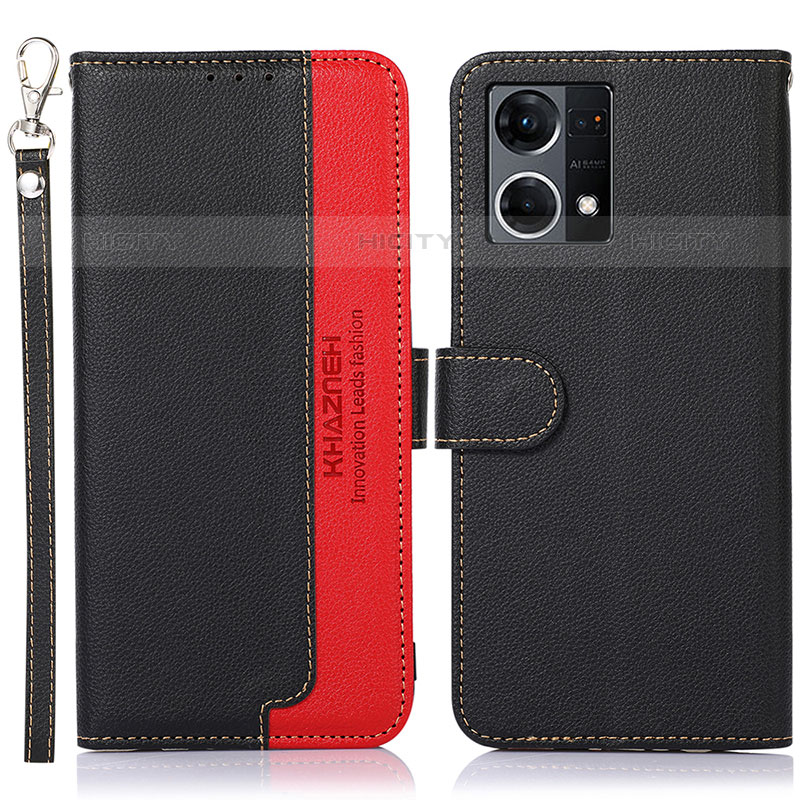 Funda de Cuero Cartera con Soporte Carcasa A09D para Oppo Reno8 4G