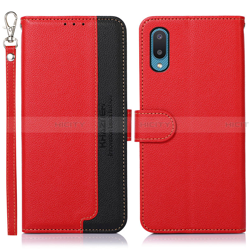 Funda de Cuero Cartera con Soporte Carcasa A09D para Samsung Galaxy A02