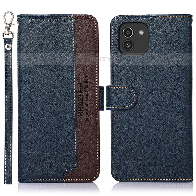 Funda de Cuero Cartera con Soporte Carcasa A09D para Samsung Galaxy A03