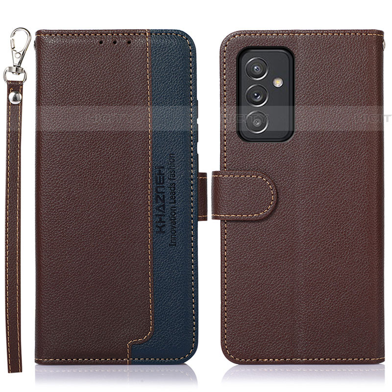 Funda de Cuero Cartera con Soporte Carcasa A09D para Samsung Galaxy A24 4G Marron