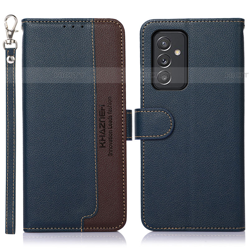 Funda de Cuero Cartera con Soporte Carcasa A09D para Samsung Galaxy F34 5G Azul