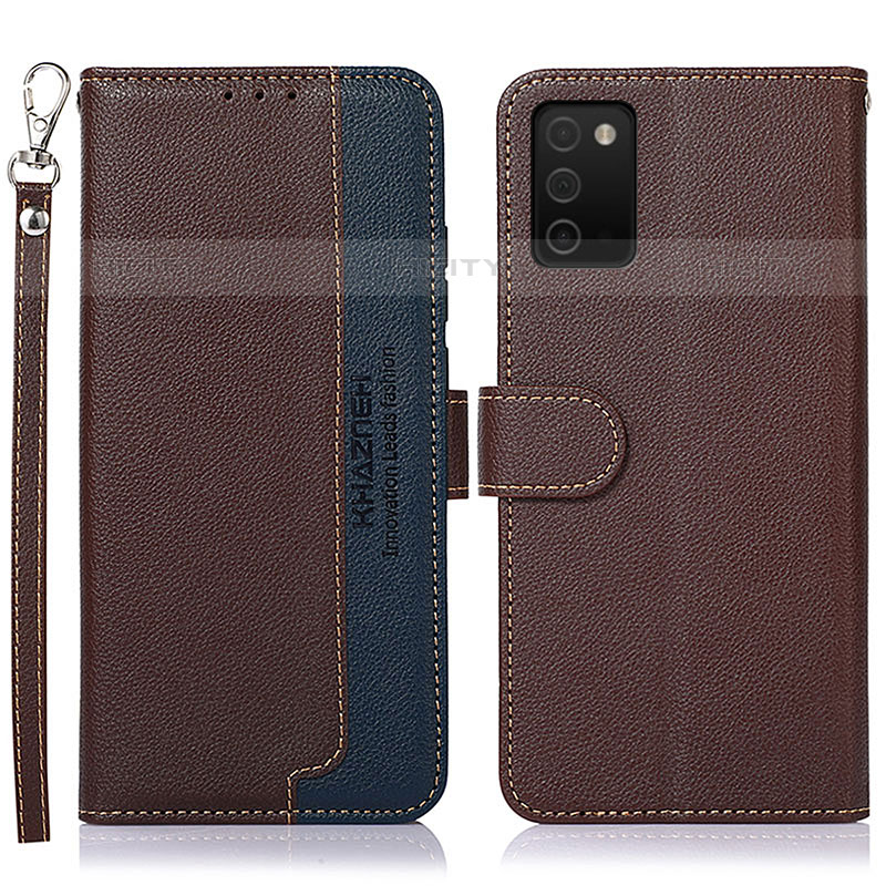 Funda de Cuero Cartera con Soporte Carcasa A09D para Samsung Galaxy M02s