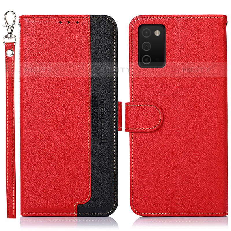 Funda de Cuero Cartera con Soporte Carcasa A09D para Samsung Galaxy M02s