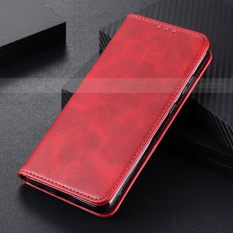 Funda de Cuero Cartera con Soporte Carcasa A09D para Samsung Galaxy S21 5G Rojo