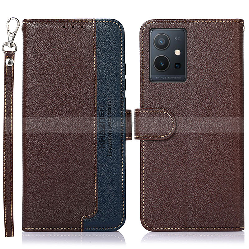 Funda de Cuero Cartera con Soporte Carcasa A09D para Vivo Y52t 5G