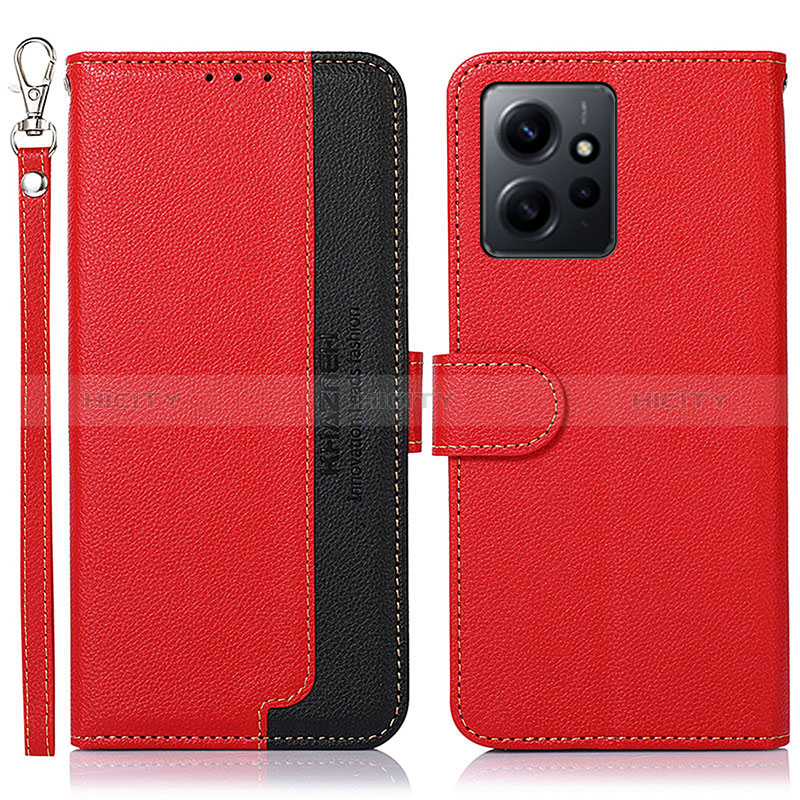 Funda de Cuero Cartera con Soporte Carcasa A09D para Xiaomi Redmi Note 12 4G Rojo