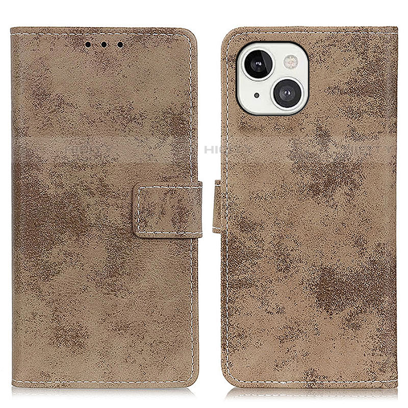 Funda de Cuero Cartera con Soporte Carcasa A10 para Apple iPhone 15 Plus