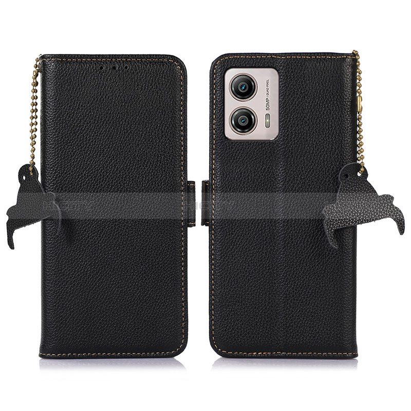 Funda de Cuero Cartera con Soporte Carcasa A10D para Motorola Moto G53j 5G