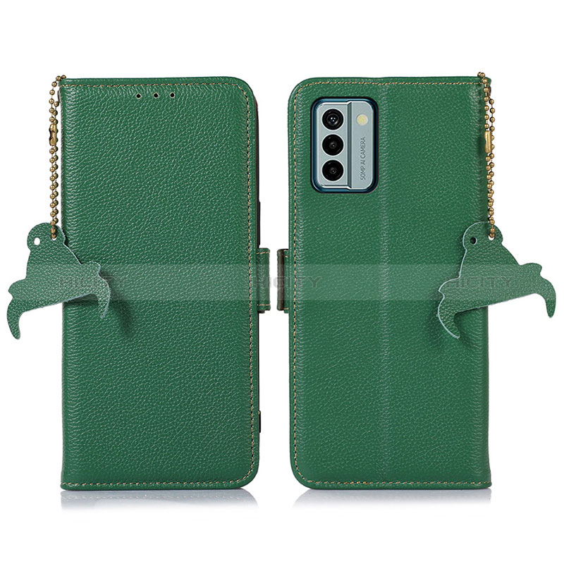 Funda de Cuero Cartera con Soporte Carcasa A10D para Nokia G22 Verde