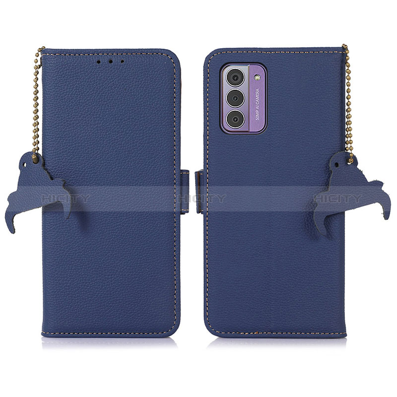 Funda de Cuero Cartera con Soporte Carcasa A10D para Nokia G42 5G Azul