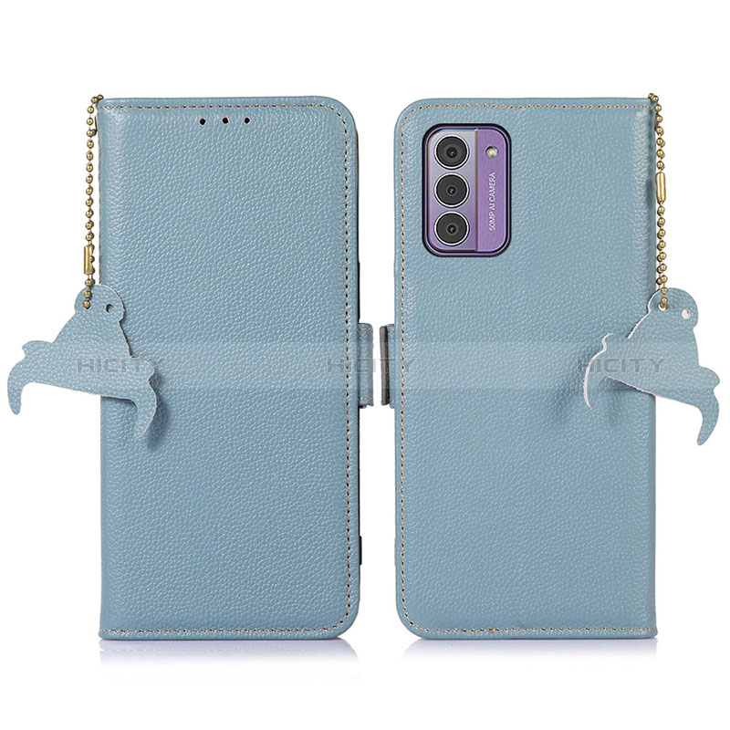 Funda de Cuero Cartera con Soporte Carcasa A10D para Nokia G42 5G Azul Claro