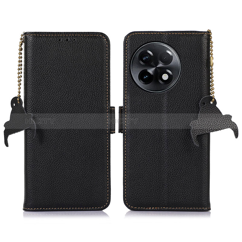 Funda de Cuero Cartera con Soporte Carcasa A10D para OnePlus 11R 5G Negro