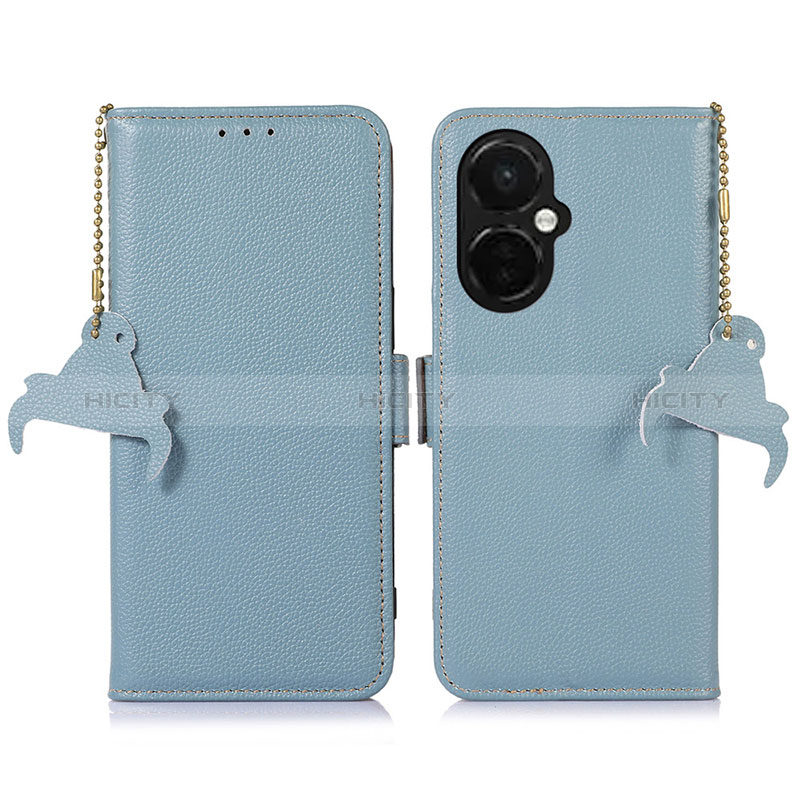 Funda de Cuero Cartera con Soporte Carcasa A10D para OnePlus Nord CE 3 5G Azul Claro