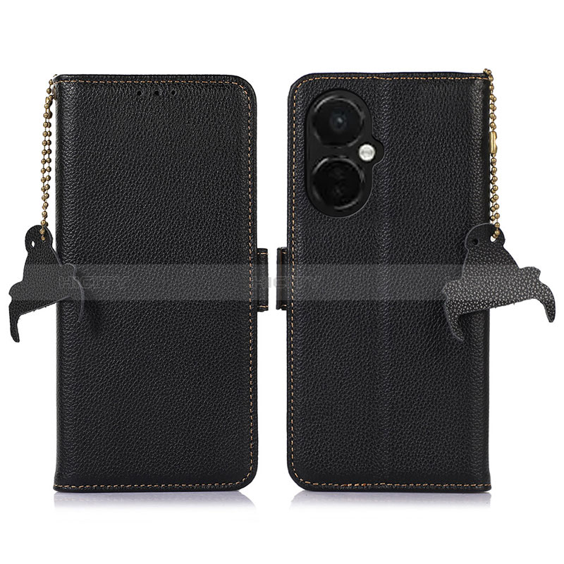 Funda de Cuero Cartera con Soporte Carcasa A10D para OnePlus Nord CE 3 5G Negro