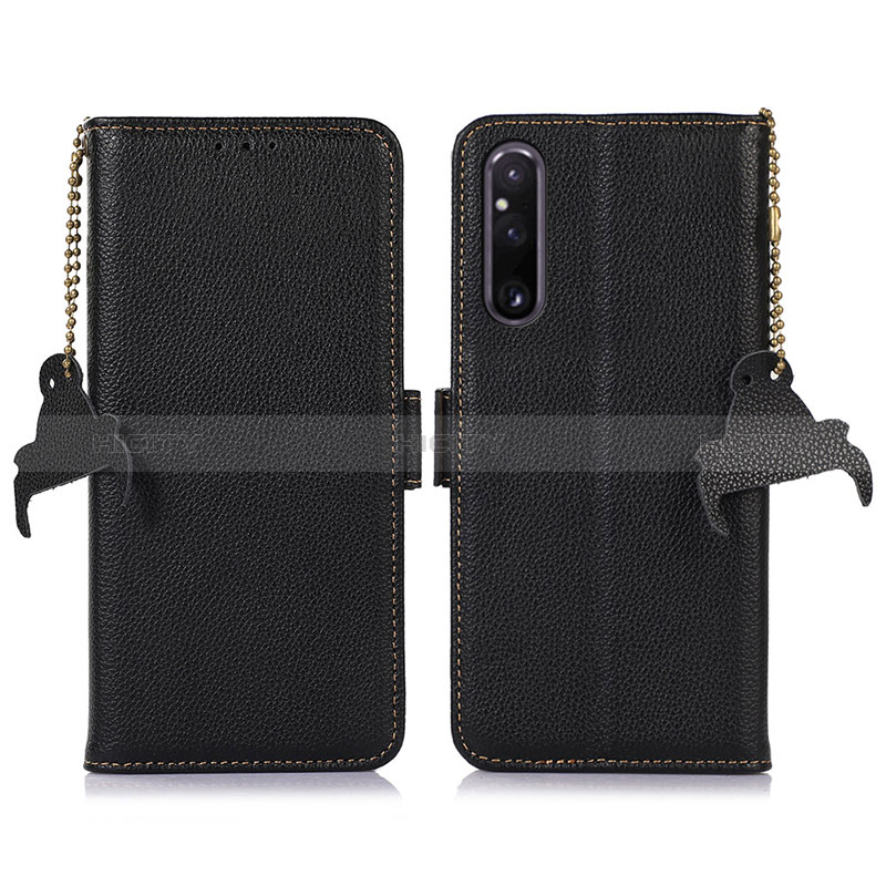 Funda de Cuero Cartera con Soporte Carcasa A10D para Sony Xperia 1 V