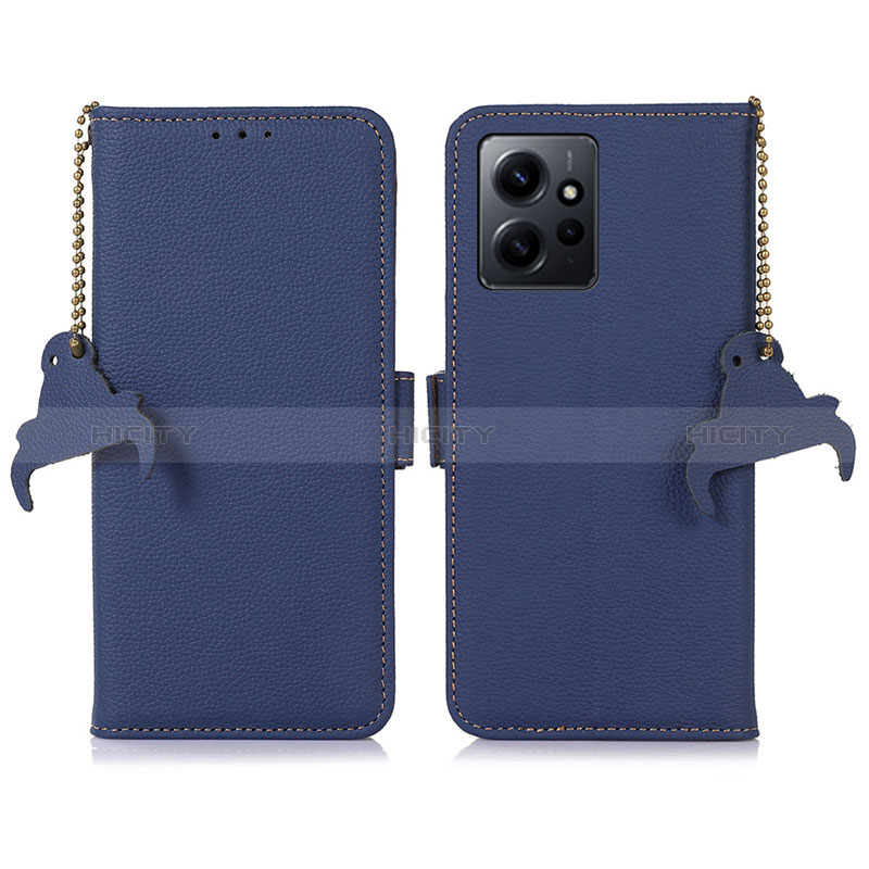 Funda de Cuero Cartera con Soporte Carcasa A10D para Xiaomi Redmi Note 12 4G Azul