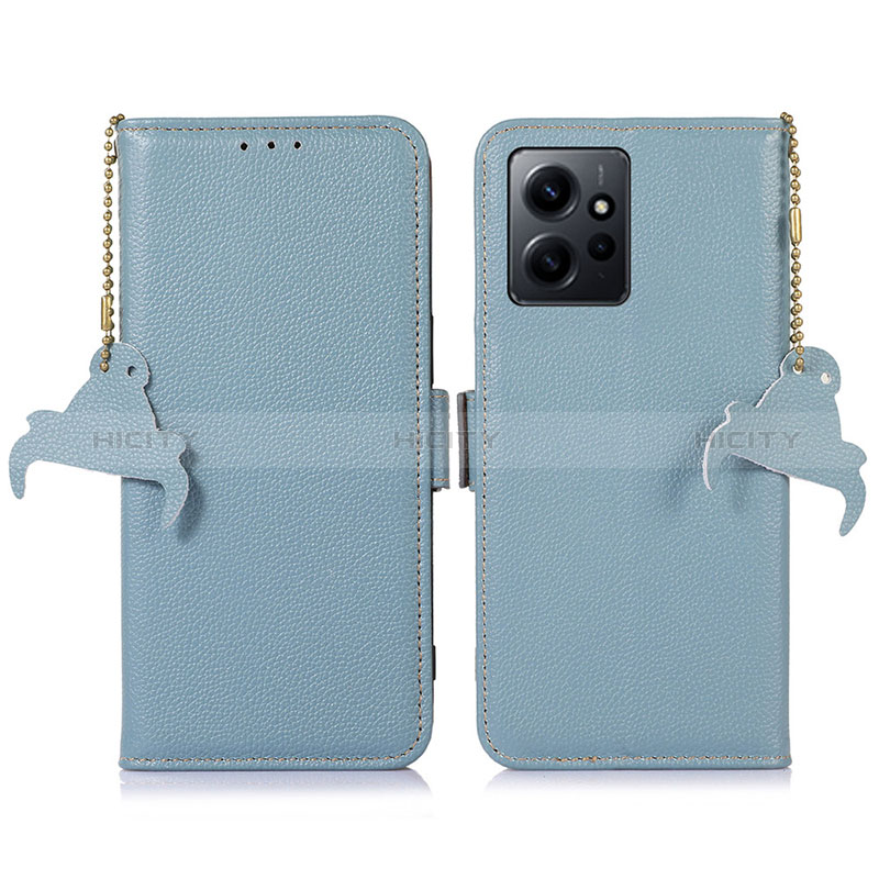 Funda de Cuero Cartera con Soporte Carcasa A10D para Xiaomi Redmi Note 12 4G Azul Claro