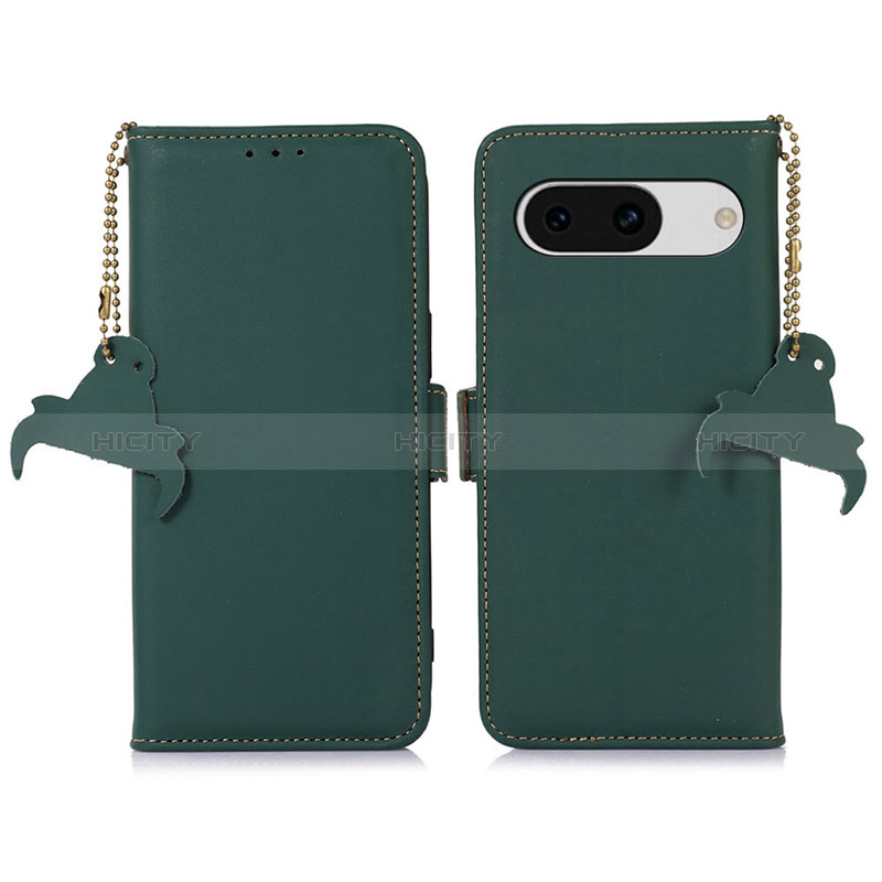 Funda de Cuero Cartera con Soporte Carcasa A11D para Google Pixel 8a 5G Verde