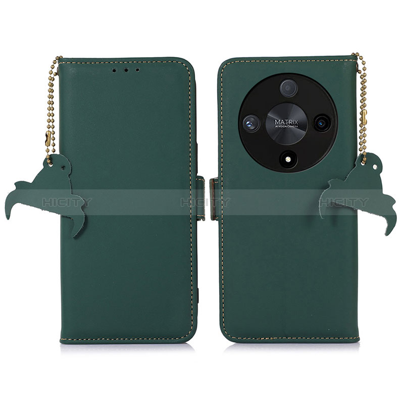 Funda de Cuero Cartera con Soporte Carcasa A11D para Huawei Honor Magic6 Lite 5G Verde