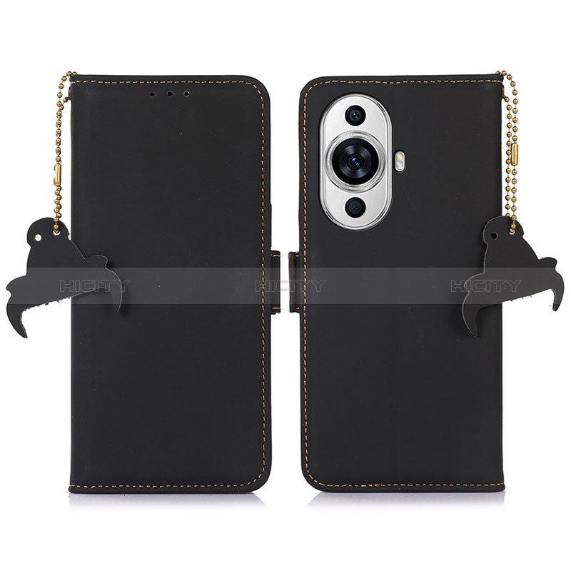 Funda de Cuero Cartera con Soporte Carcasa A11D para Huawei Nova 11 Negro