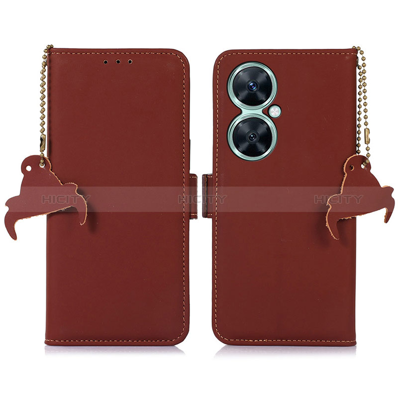 Funda de Cuero Cartera con Soporte Carcasa A11D para Huawei Nova 11i Marron