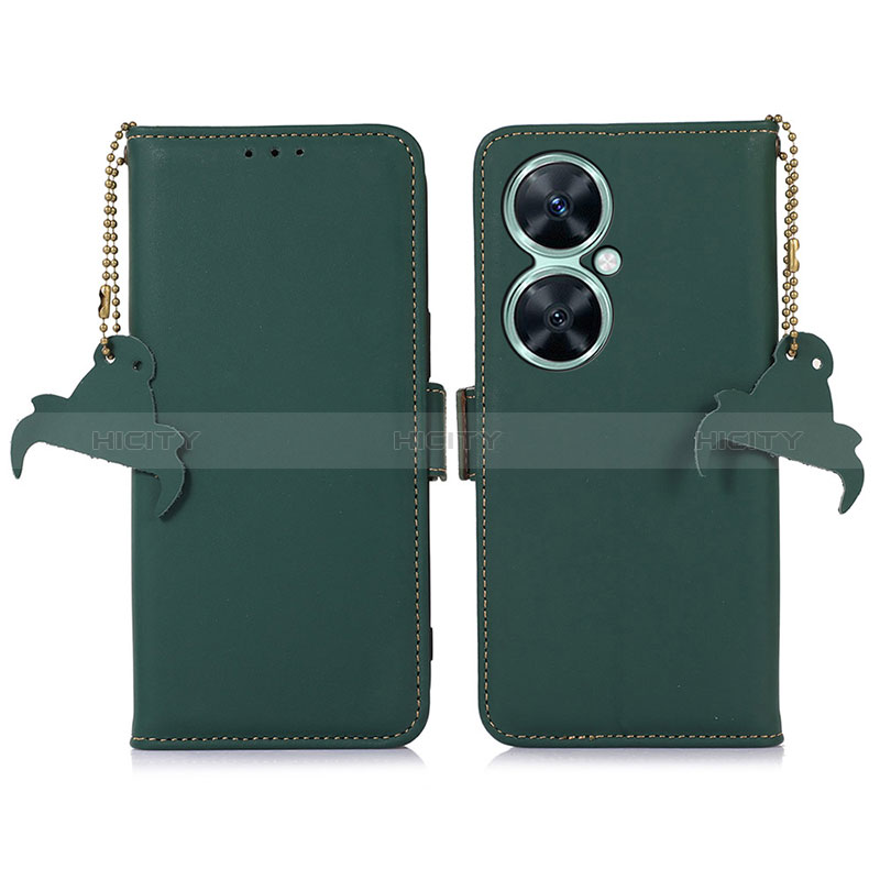 Funda de Cuero Cartera con Soporte Carcasa A11D para Huawei Nova 11i Verde