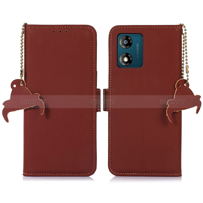 Funda de Cuero Cartera con Soporte Carcasa A11D para Motorola Moto E13