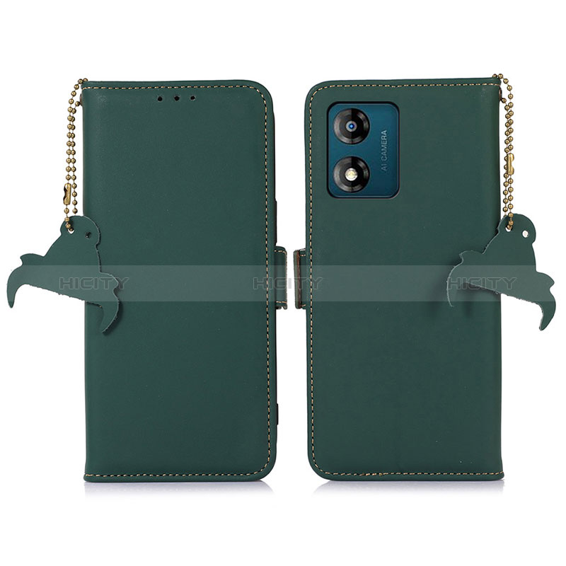 Funda de Cuero Cartera con Soporte Carcasa A11D para Motorola Moto E13