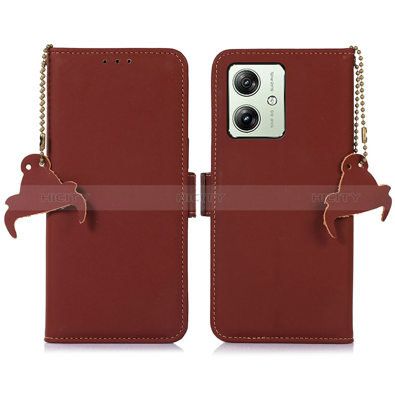 Funda de Cuero Cartera con Soporte Carcasa A11D para Motorola Moto G54 5G