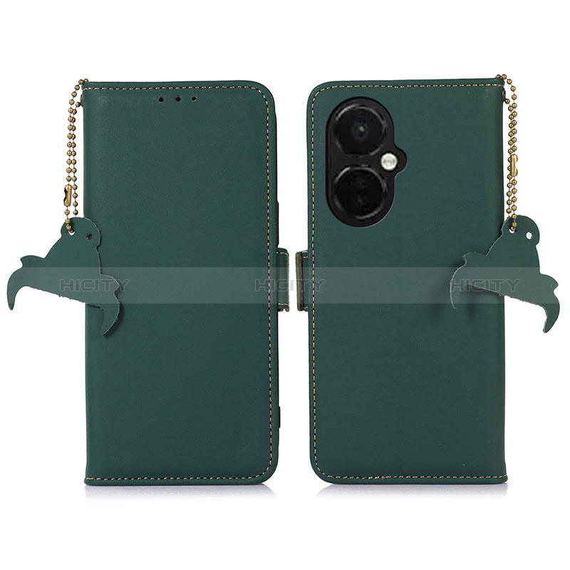 Funda de Cuero Cartera con Soporte Carcasa A11D para OnePlus Nord CE 3 5G Verde