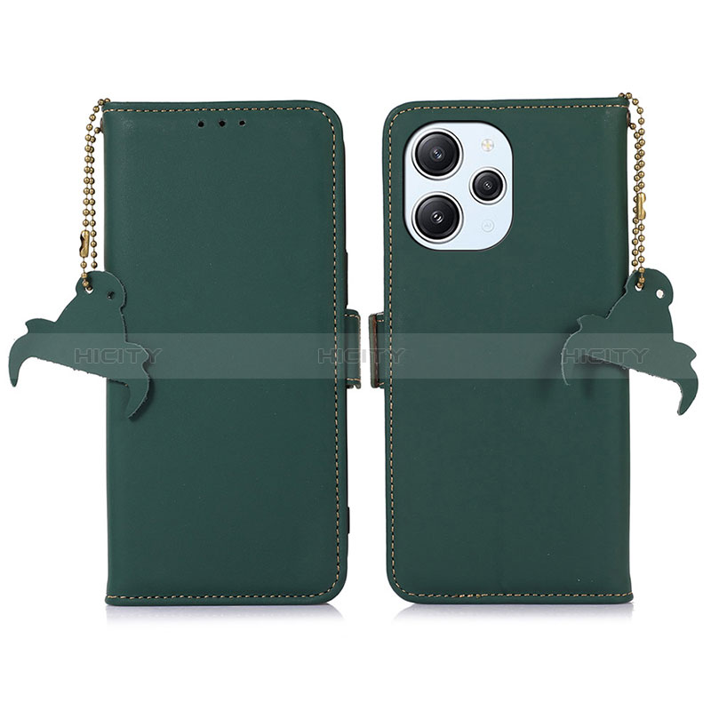 Funda de Cuero Cartera con Soporte Carcasa A11D para Xiaomi Redmi 12 4G Verde