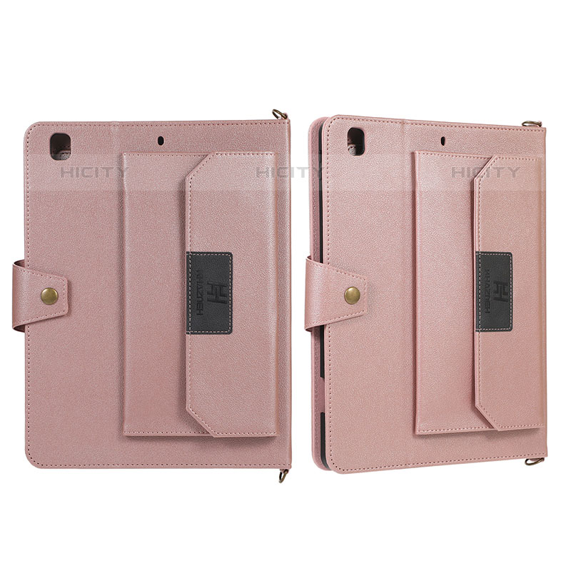 Funda de Cuero Cartera con Soporte Carcasa AD1 para Apple iPad Air 3 Oro Rosa