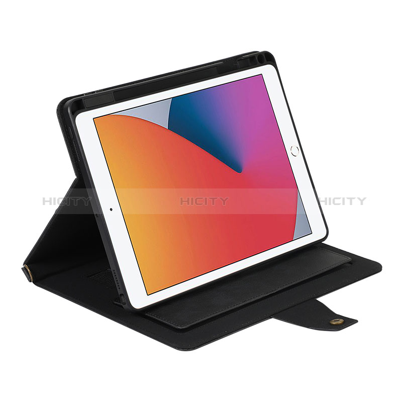 Funda de Cuero Cartera con Soporte Carcasa AD1 para Apple iPad Air