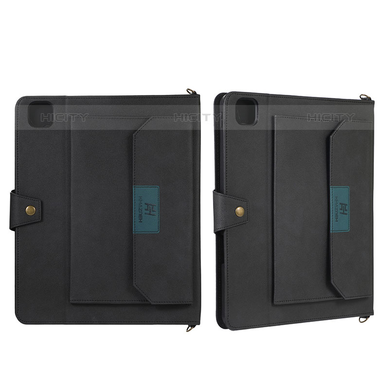 Funda de Cuero Cartera con Soporte Carcasa AD1 para Apple iPad Pro 11 (2020) Negro