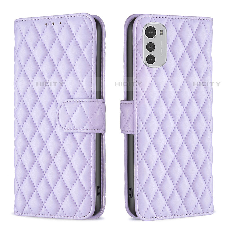 Funda de Cuero Cartera con Soporte Carcasa B01F para Motorola Moto E32