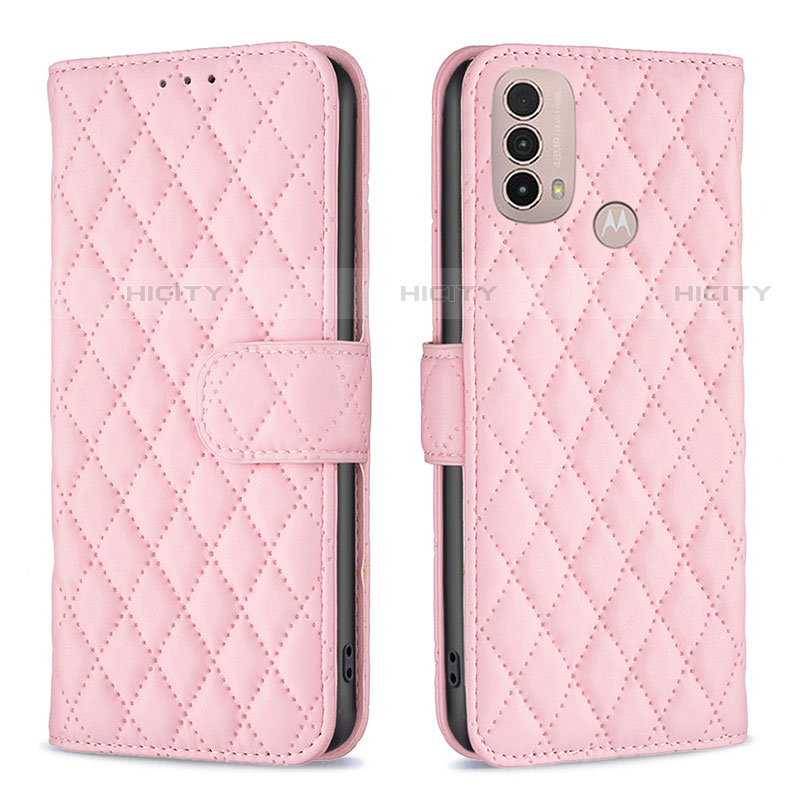 Funda de Cuero Cartera con Soporte Carcasa B01F para Motorola Moto E40