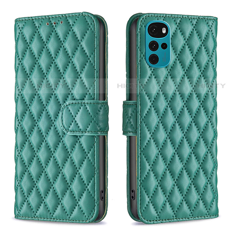 Funda de Cuero Cartera con Soporte Carcasa B01F para Motorola Moto G22